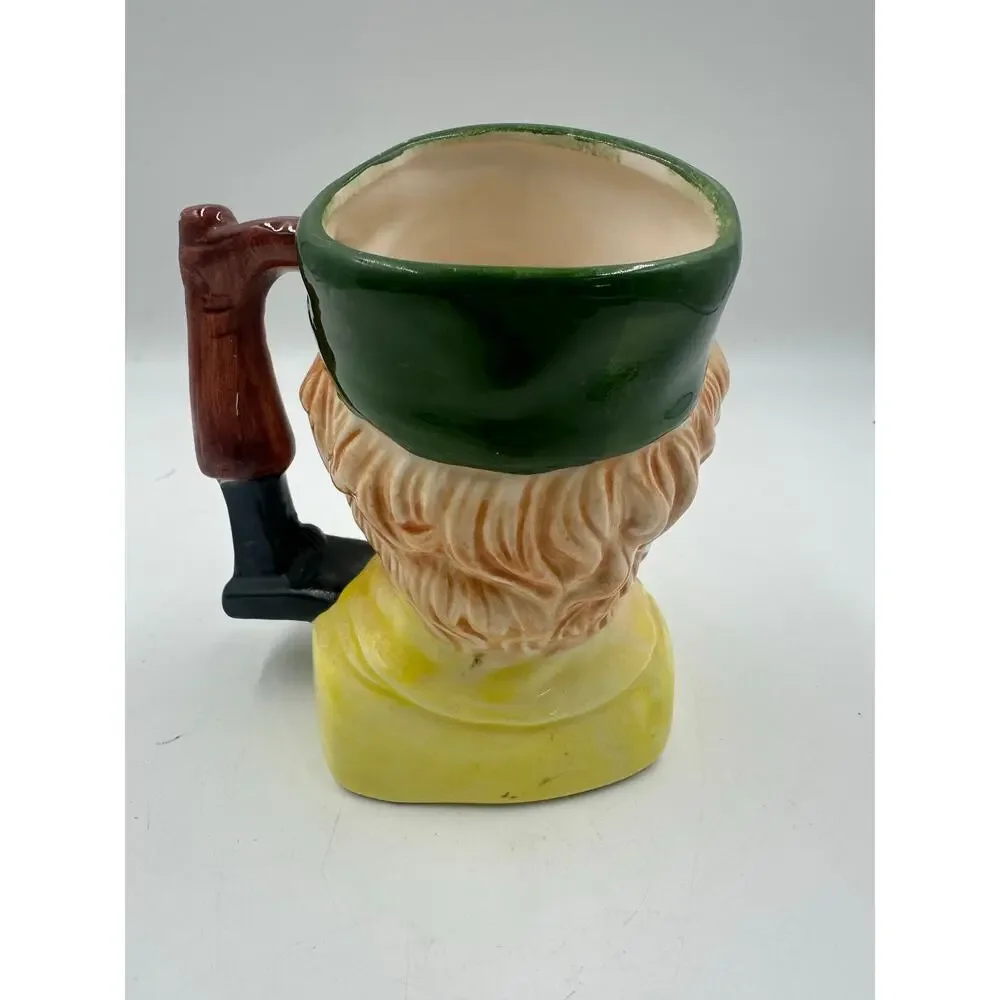 Vintage Shoemaker Cobbler Large Toby Mug Glazed Hand Painted Ceramic